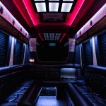 12 Passenger Black Limousine Sprinter Rental Atlanta Interior 10 1