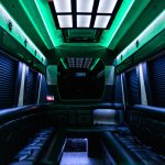 12 Passenger Black Limousine Sprinter Rental Atlanta Interior 12 1