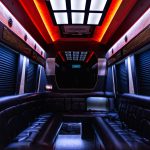 12 Passenger Black Limousine Sprinter Rental Atlanta Interior 13 1