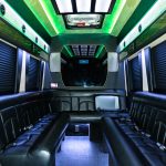 12 Passenger Black Limousine Sprinter Rental Atlanta Interior 16 1