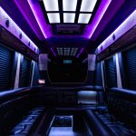 12 Passenger Black Limousine Sprinter Rental Atlanta Interior 2 1