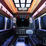 12 Passenger Black Limousine Sprinter Rental Atlanta Interior 8 1