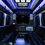 12 Passenger Black Limousine Sprinter Rental Atlanta Interior 9 1